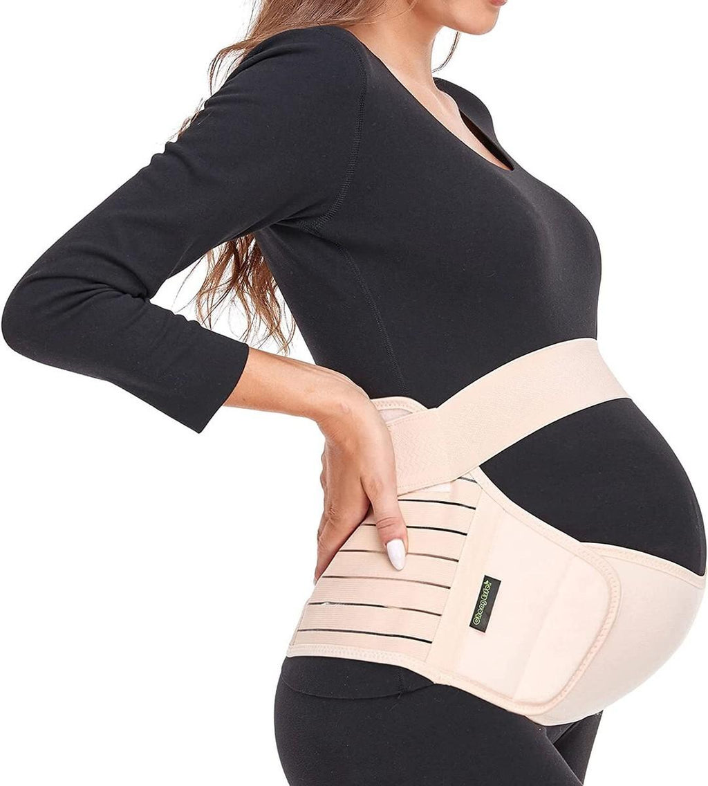 Adjustable Pregnancy Support Belt for Belly, Back & Pelvic Relief – Comfortable Pre Natal Belly Band – Breathable Pregnancy Belt for Prenatal & Postpartum Belly Support