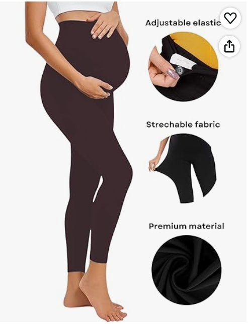 Women's Cotton Lycra Over Belly Maternity Leggings - Comfortable, Seam-Free, High Waist Support, Stretchable Pregnancy Pants for Pre & Post Pregnancy 4.4 4.4 out of 5 stars   (156) | Search this page