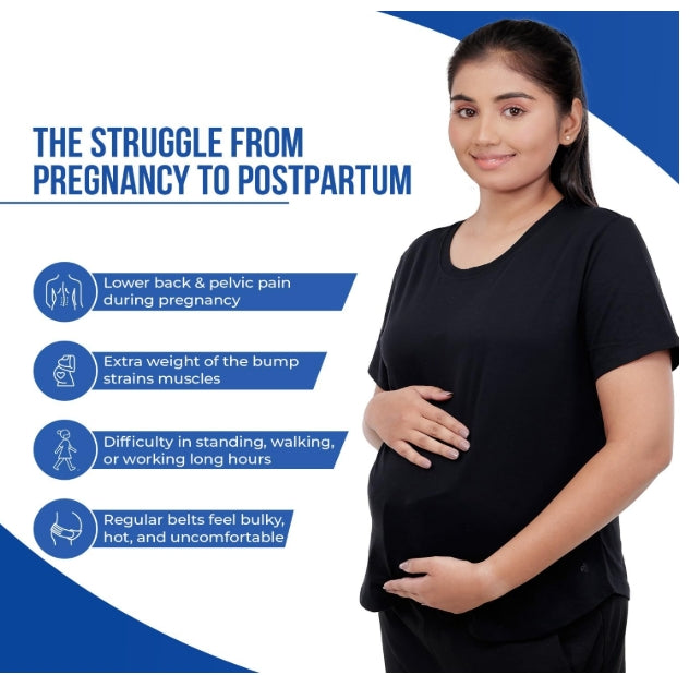 Pregnancy Support Belt | Back, Stomach, Diaphragm Pain Relief Maternity Belt for Pregnant Women