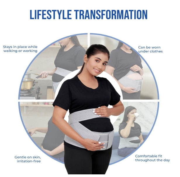 Pregnancy Support Belt | Back, Stomach, Diaphragm Pain Relief Maternity Belt for Pregnant Women