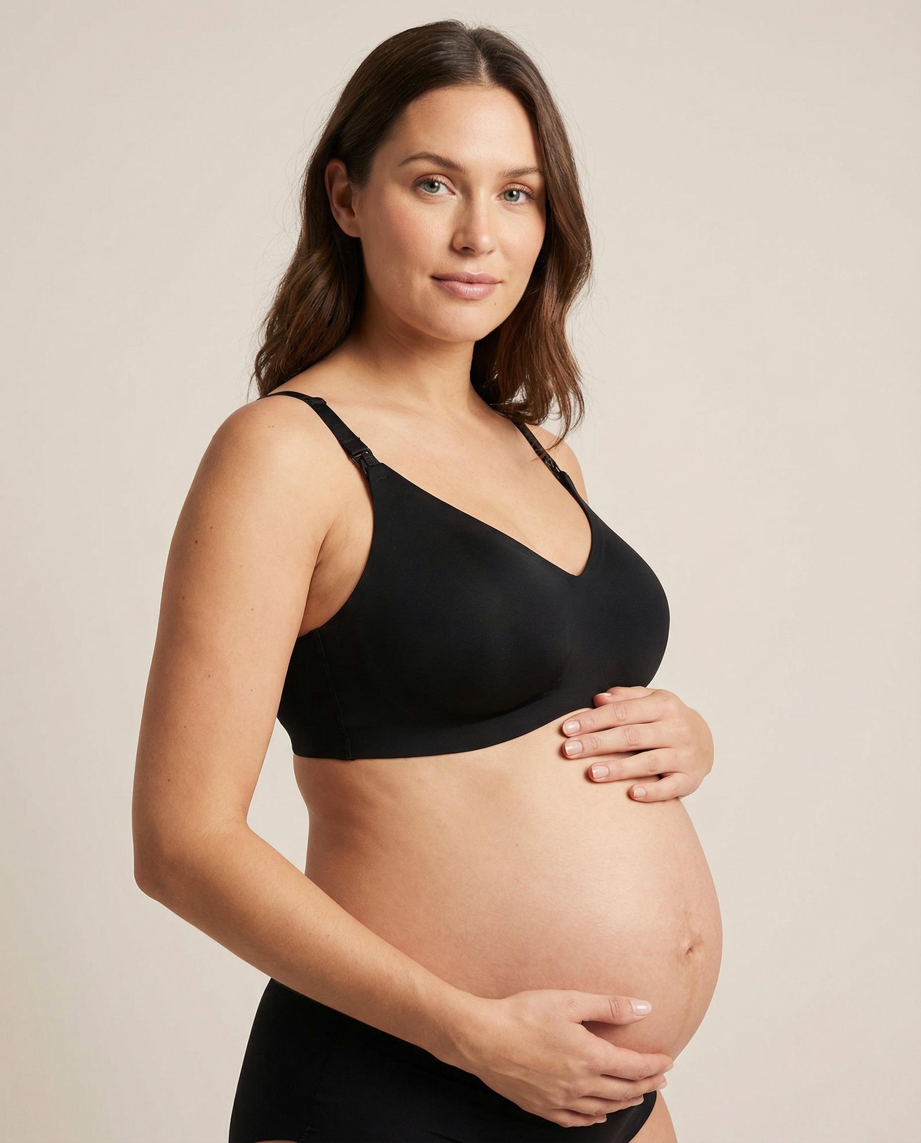 pregnant padded leak proof maternity bras with removable pads