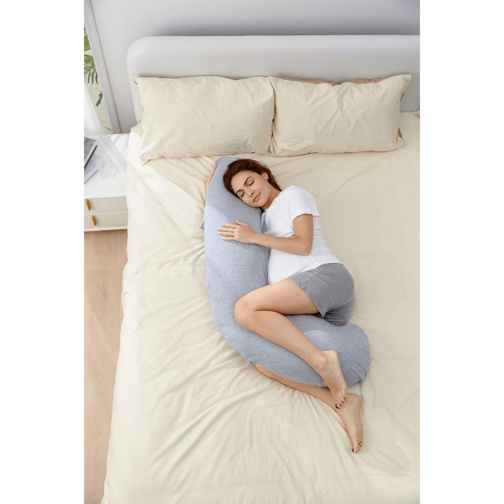Pregnancy Pillows for Women J-Shape Full Body Pillow | 360° Maternity Support for Back, Hips, Legs & Belly | Maternity Pillow