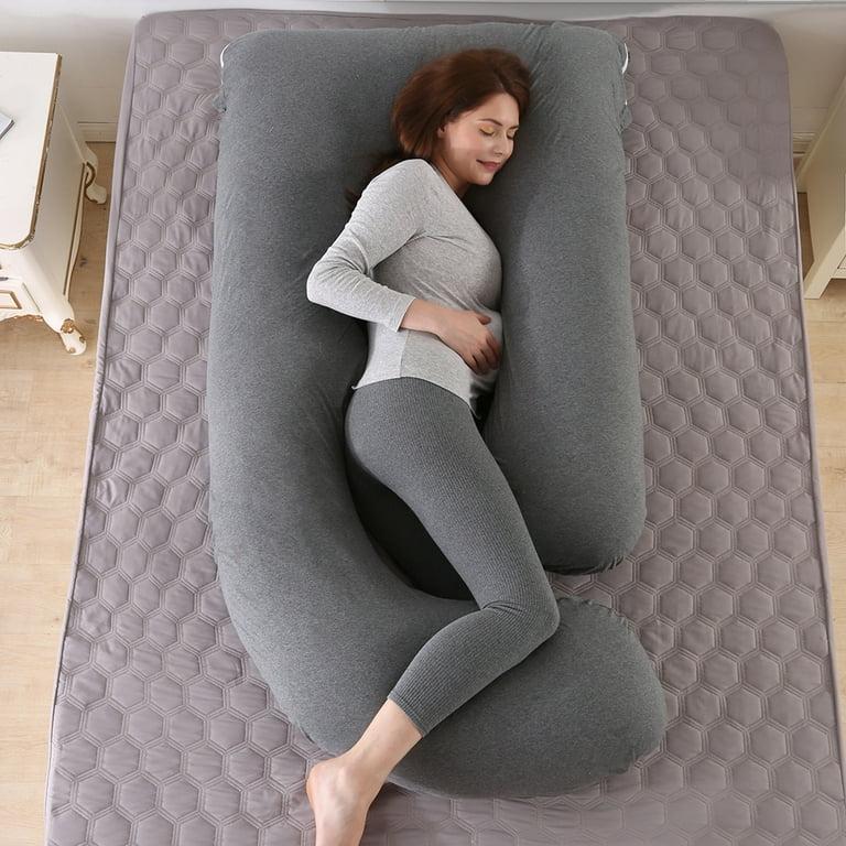 Pregnancy Pillows for Women J-Shape Full Body Pillow | 360° Maternity Support for Back, Hips, Legs & Belly | Maternity Pillow