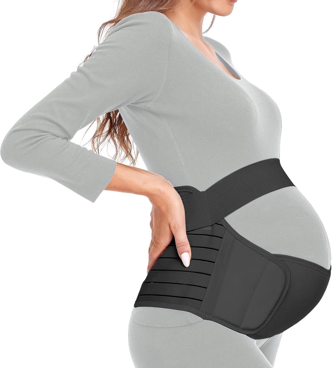Adjustable Pregnancy Support Belt for Belly, Back & Pelvic Relief – Comfortable Pre Natal Belly Band – Breathable Pregnancy Belt for Prenatal & Postpartum Belly Support